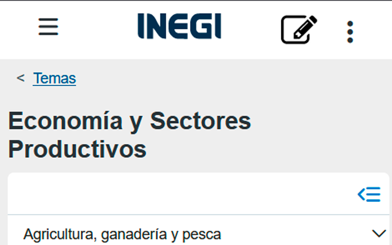 INEGI Economía y Sectores Productivos